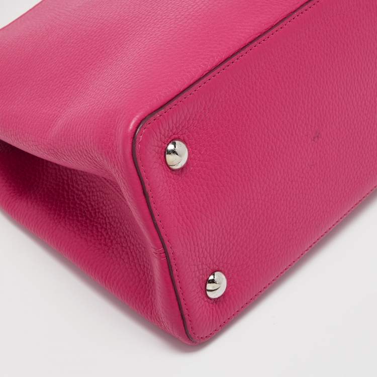 Pre Owned Louis Vuitton Pink Taurillon Leather Capucines MM Bag