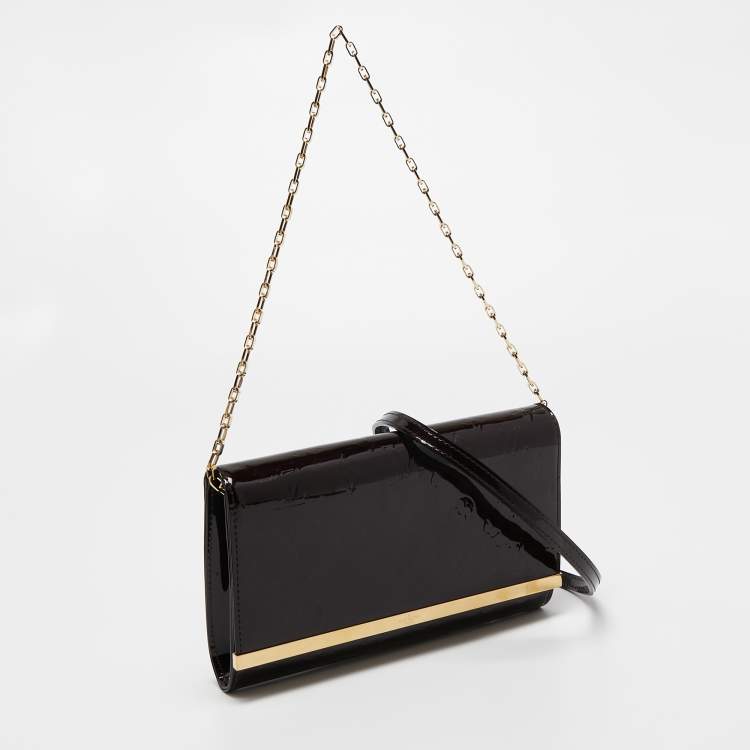 Pre Owned Louis Vuitton Amarante Monogram Vernis Ana Clutch