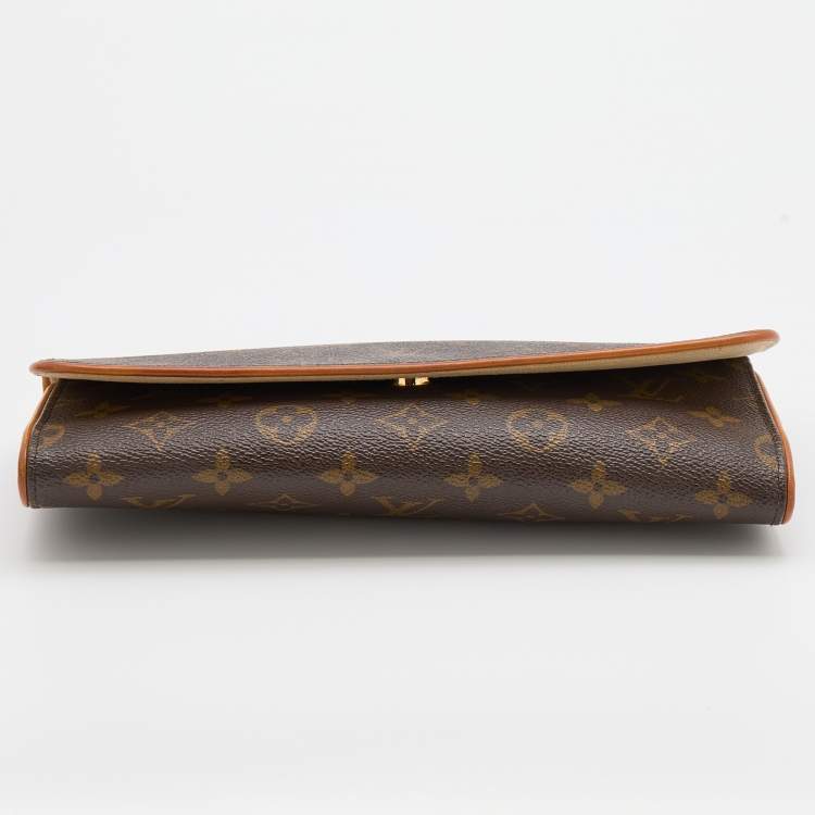 Pre Owned Louis Vuitton Monogram Canvas Twin Pochette GM Bag
