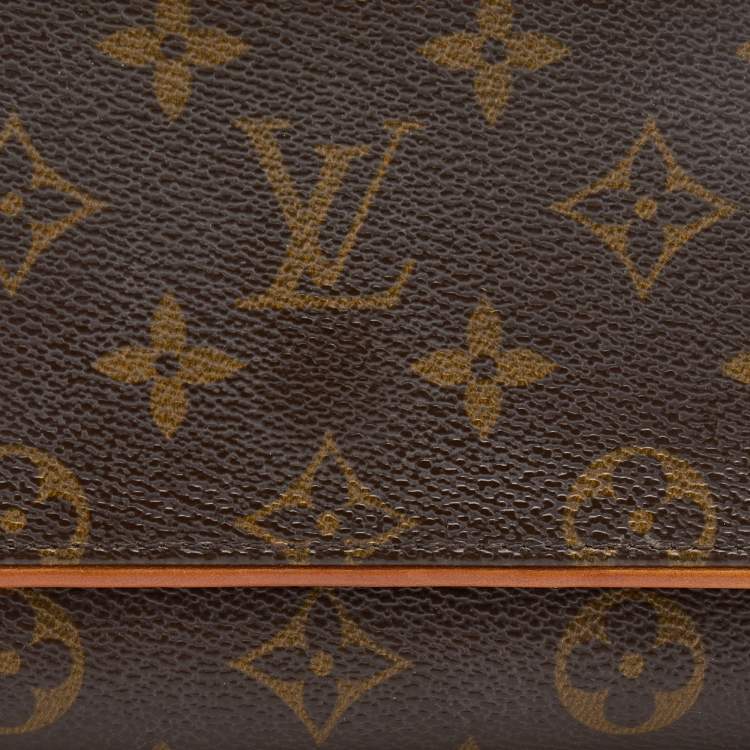 Pre Owned Louis Vuitton Monogram Canvas Twin Pochette GM Bag