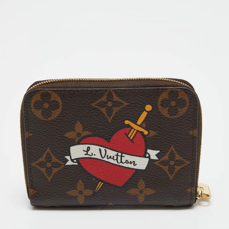 Pre Owned Louis Vuitton Monogram Canvas Patches Zippy Coin Purse