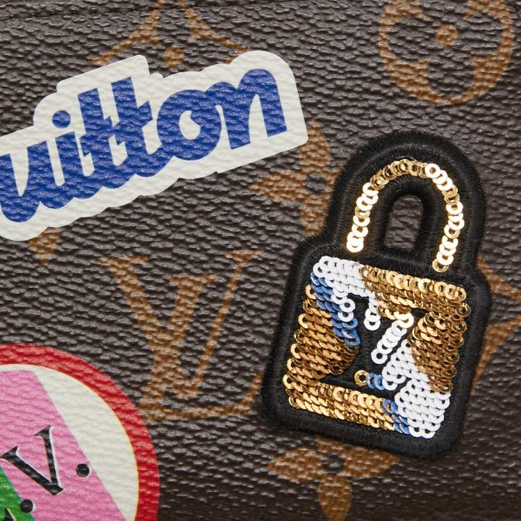 Pre Owned Louis Vuitton Monogram Canvas Patches Zippy Coin Purse
