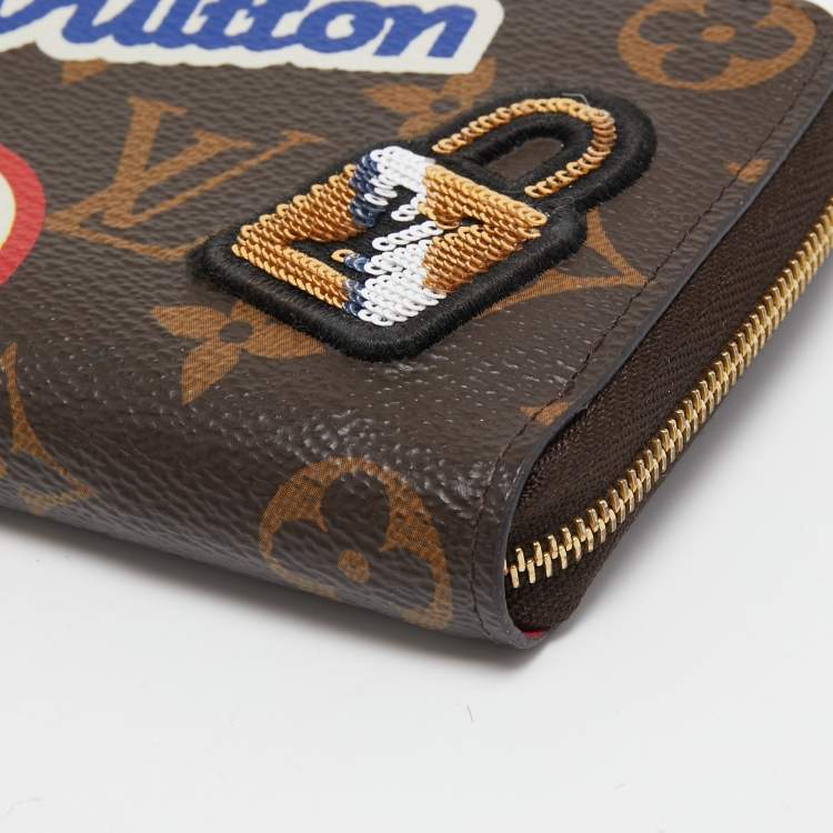 Pre Owned Louis Vuitton Monogram Canvas Patches Zippy Coin Purse
