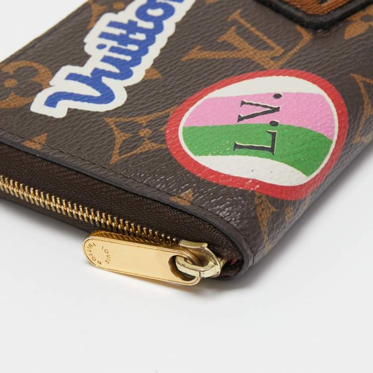 Pre Owned Louis Vuitton Monogram Canvas Patches Zippy Coin Purse
