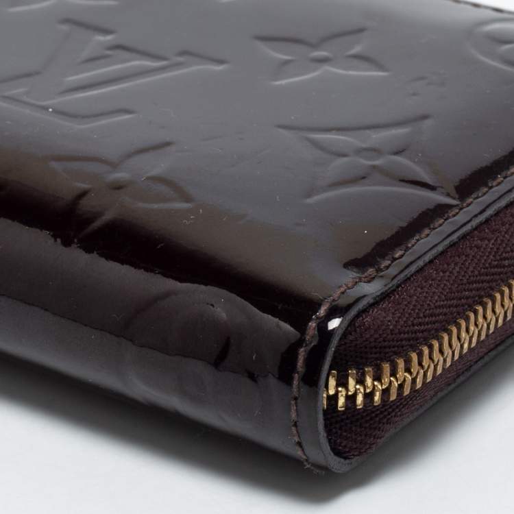 Pre Owned Louis Vuitton Amarante Monogram Vernis Zippy Coin Purse