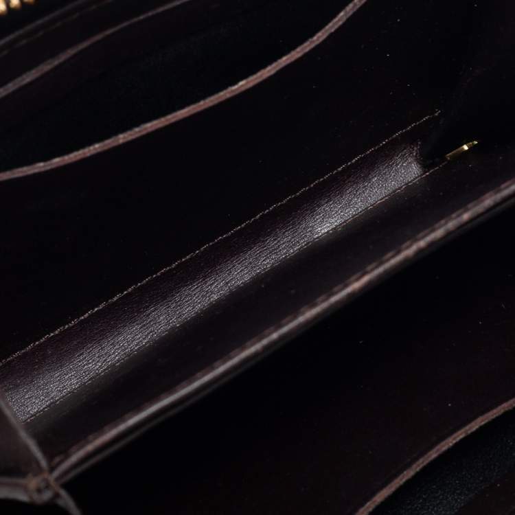 Pre Owned Louis Vuitton Amarante Monogram Vernis Zippy Coin Purse