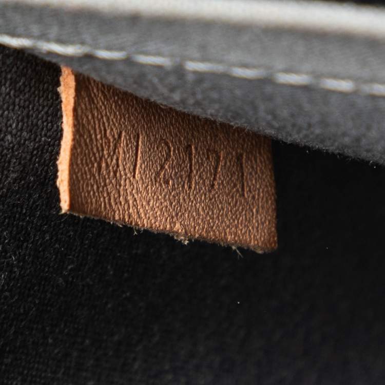 Pre Owned Louis Vuitton Givre Monogram Vernis Alma GM bag