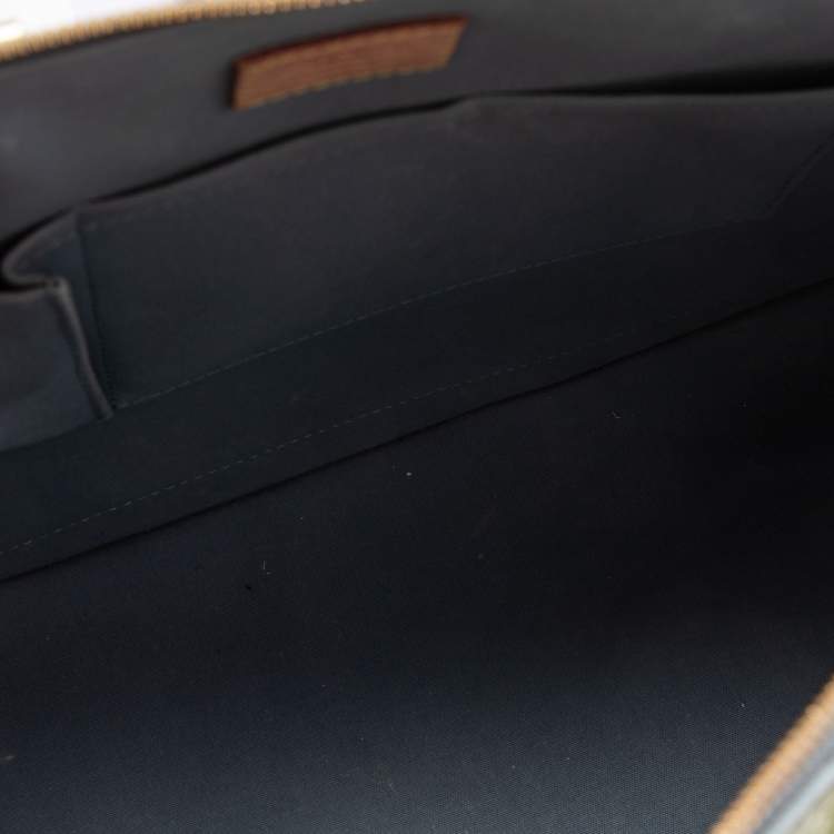 Pre Owned Louis Vuitton Givre Monogram Vernis Alma GM bag