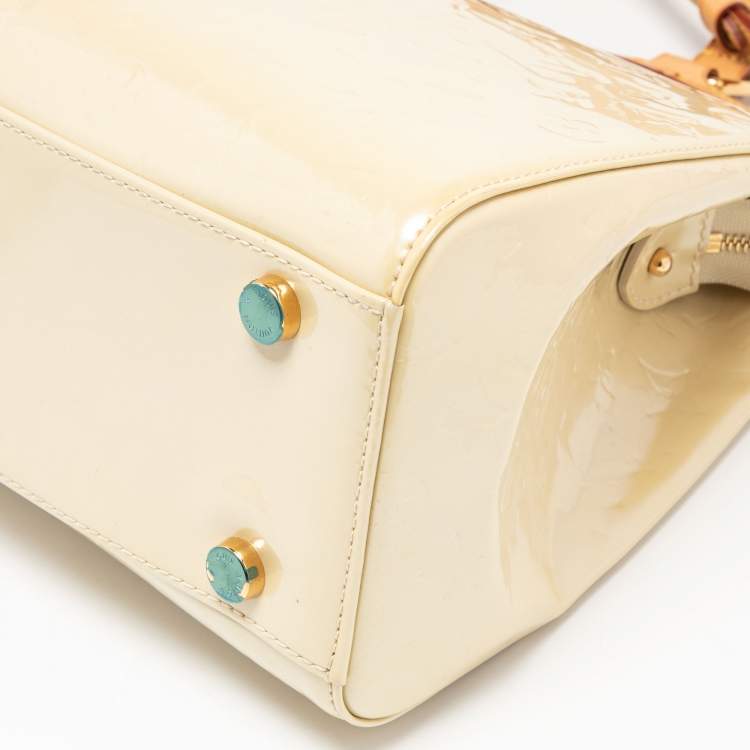 Pre Owned Louis Vuitton Corail Monogram Vernis Brea GM Bag