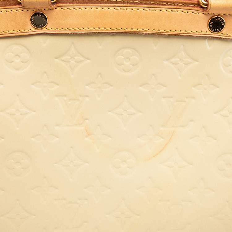 Pre Owned Louis Vuitton Corail Monogram Vernis Brea GM Bag