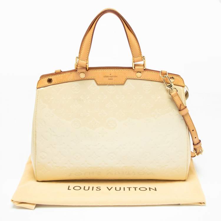 Pre Owned Louis Vuitton Corail Monogram Vernis Brea GM Bag