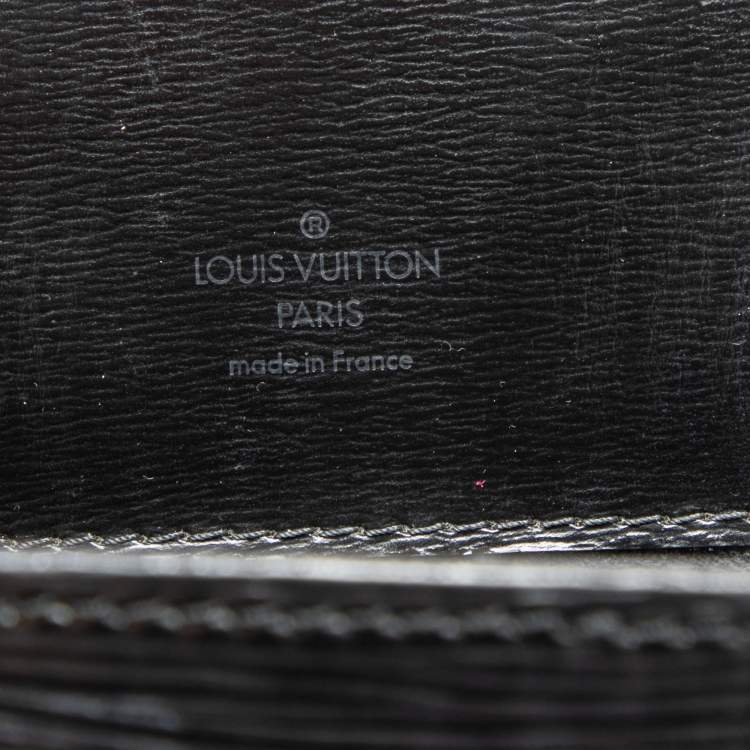 Pre Owned Louis Vuitton Black Epi Leather Cluny Bag