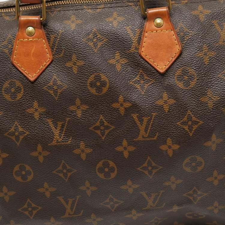 Pre Owned Louis Vuitton Monogram Canvas Speedy 35 Bag