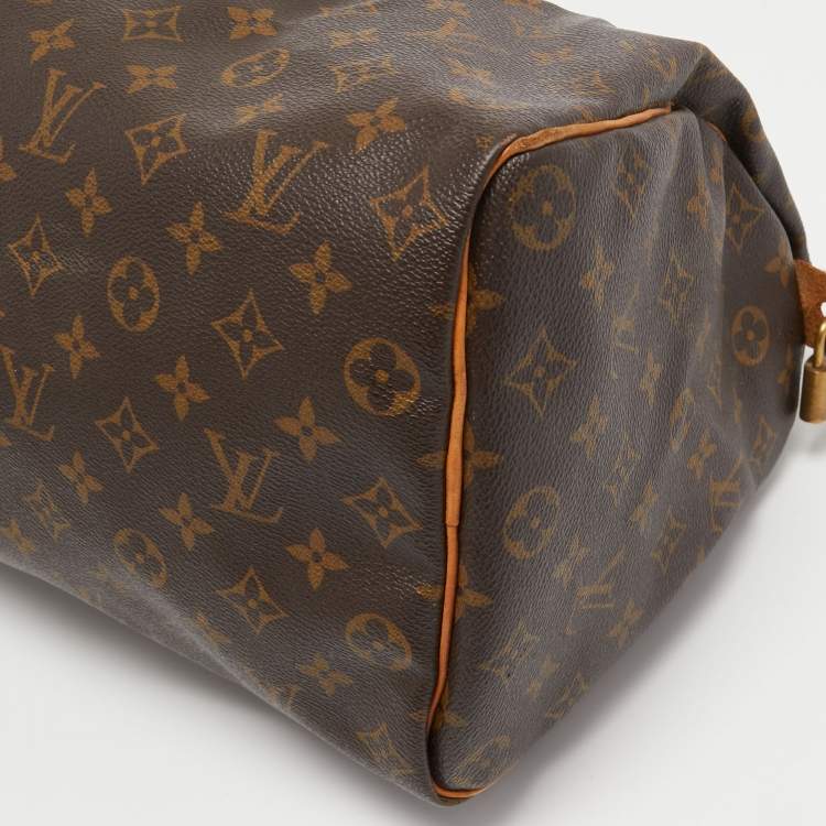 Pre Owned Louis Vuitton Monogram Canvas Speedy 35 Bag