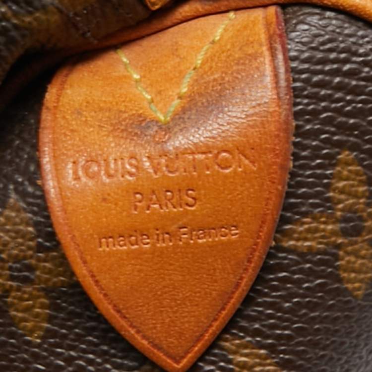 Pre Owned Louis Vuitton Monogram Canvas Speedy 35 Bag