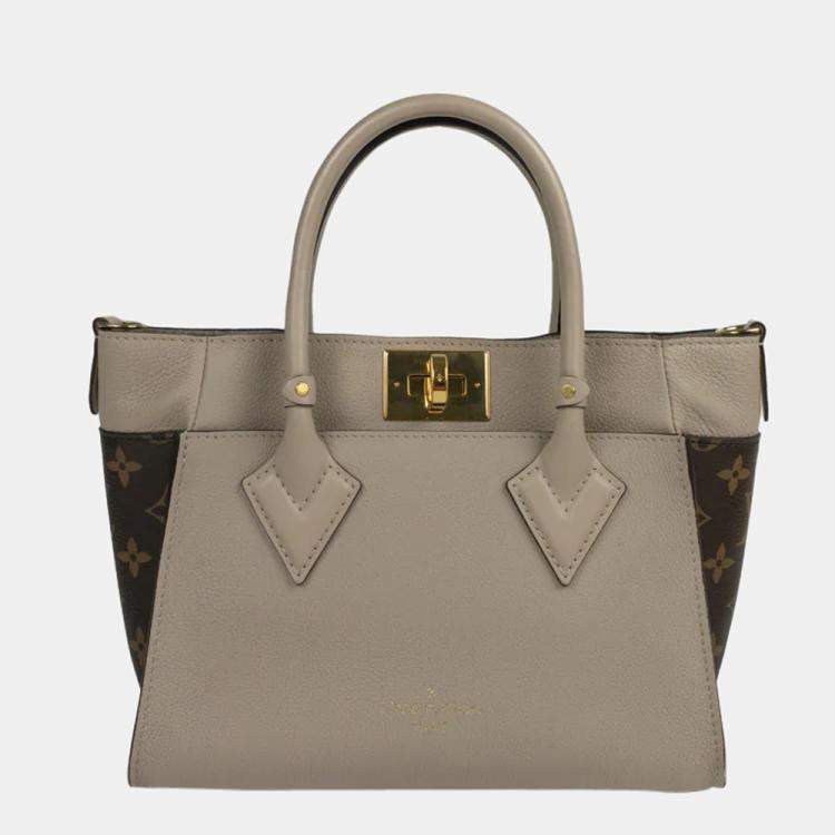 Louis Vuitton Brown Leather and Shearling On My Side PM Tote Bag