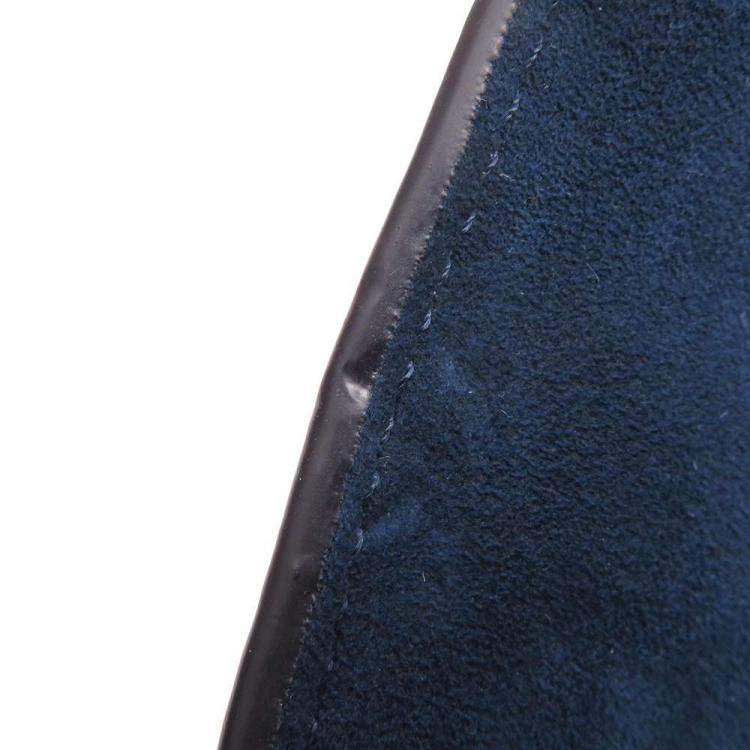 Pre Owned Louis Vuitton Navy Blue Epi Leather Braided Twist Guinguette Shoulder Bag 