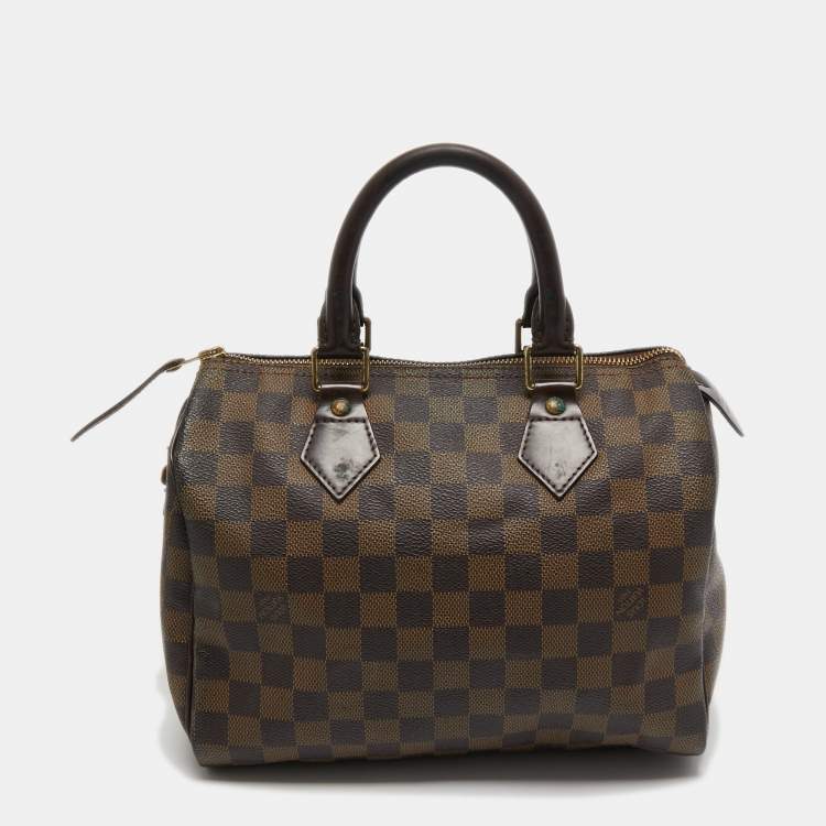 مملوكة مسبقًا Louis Vuitton Damier Ebene Canvas Speedy 25 Bag