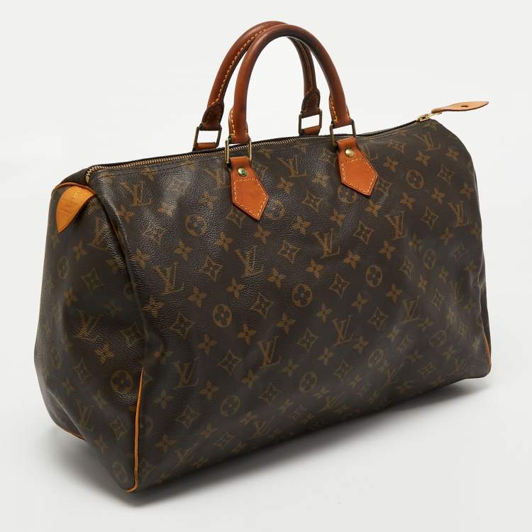 Pre Owned Louis Vuitton Monogram Canvas Speedy 40 Bag 