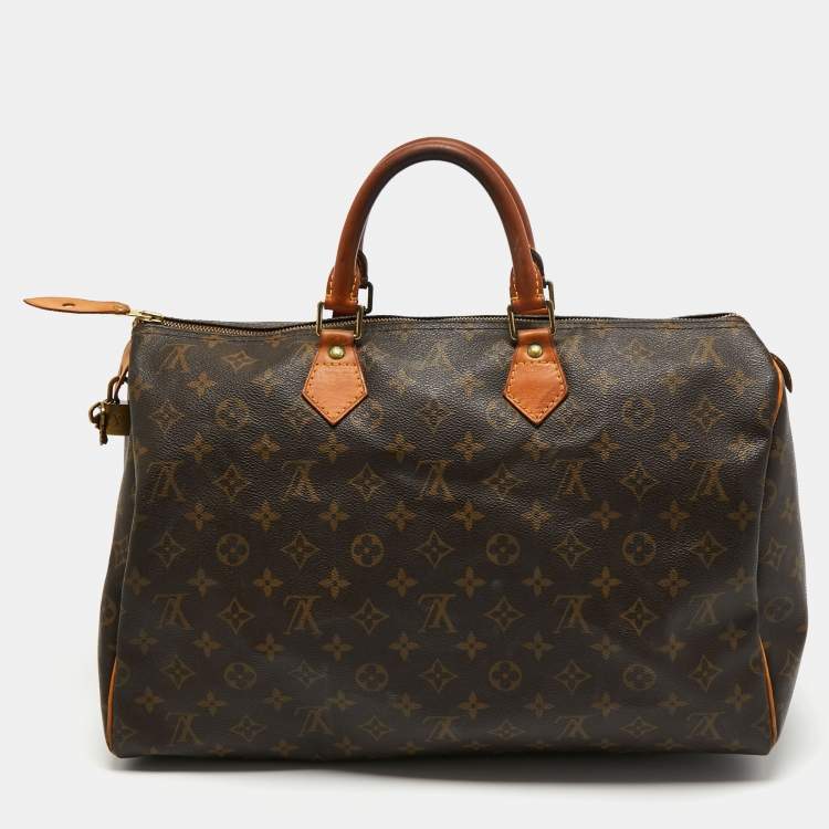 Pre Owned Louis Vuitton Monogram Canvas Speedy 40 Bag 