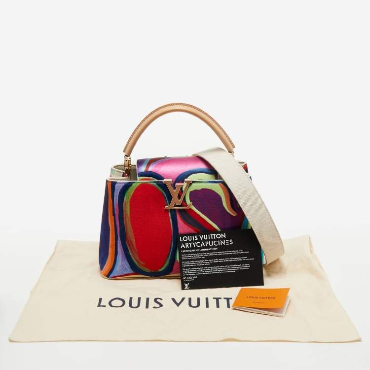 Pre Owned Louis Vuitton Multicolor Fabric and Leather Limited Edition 036/200 Artycapucines PM Bag