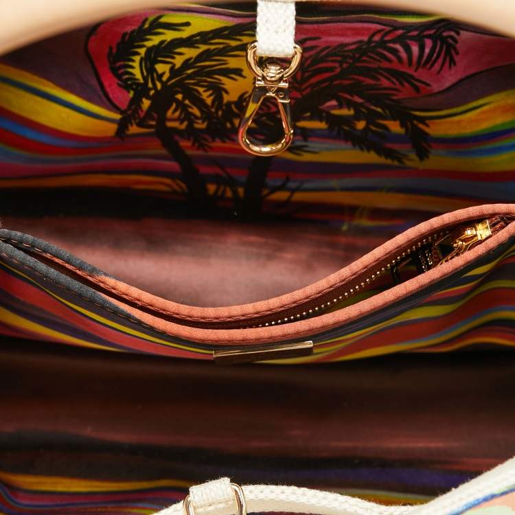 Pre Owned Louis Vuitton Multicolor Fabric and Leather Limited Edition 036/200 Artycapucines PM Bag