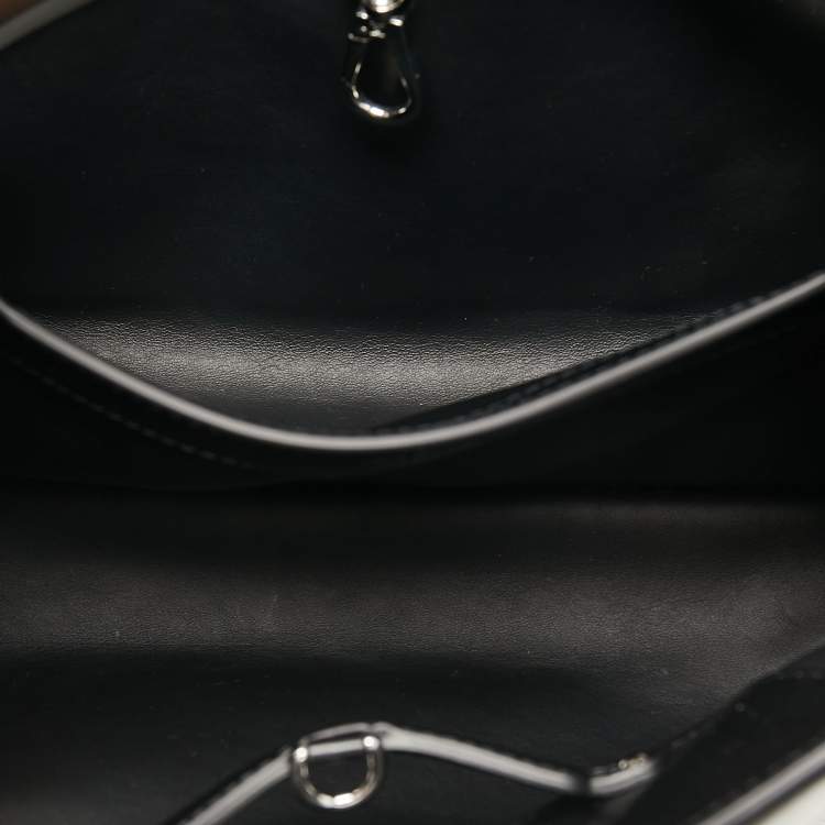 Pre Owned Louis Vuitton Black/Silver Leather Limited Edition 054/200 Liu Wei Artycapucines PM Bag