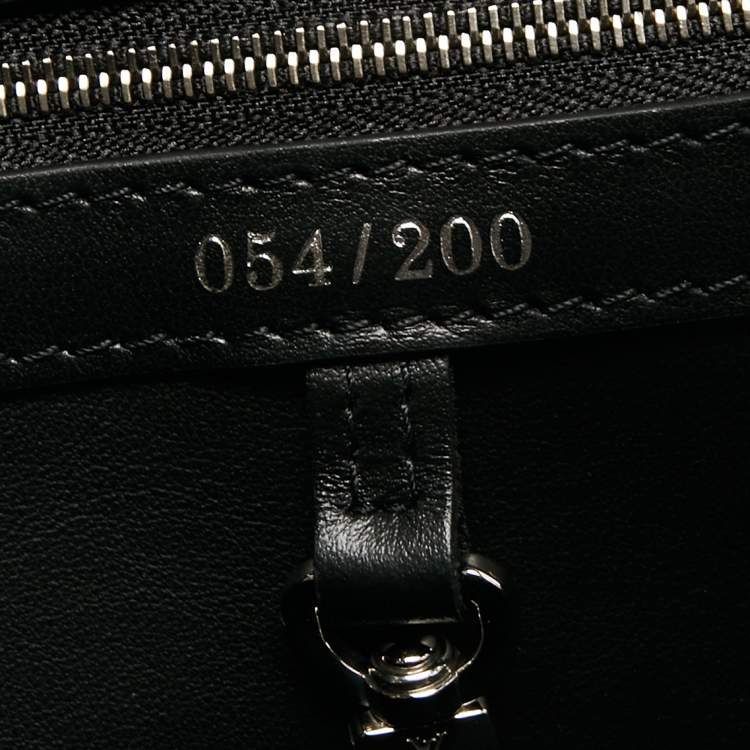Pre Owned Louis Vuitton Black/Silver Leather Limited Edition 054/200 Liu Wei Artycapucines PM Bag