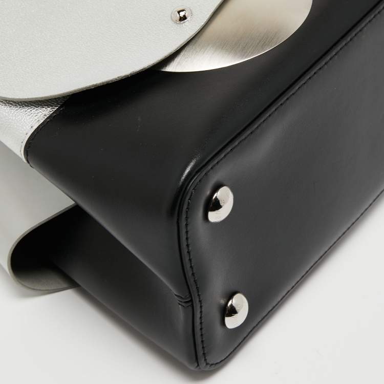 Pre Owned Louis Vuitton Black/Silver Leather Limited Edition 054/200 Liu Wei Artycapucines PM Bag