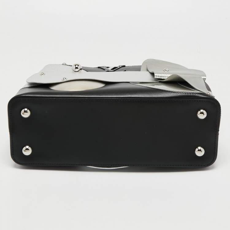 Pre Owned Louis Vuitton Black/Silver Leather Limited Edition 054/200 Liu Wei Artycapucines PM Bag