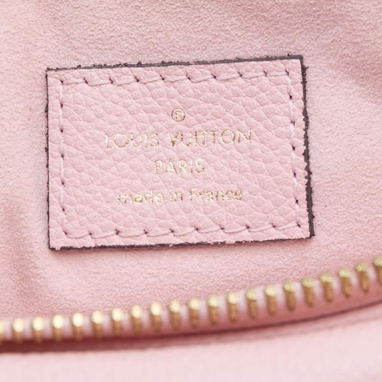 Pre Owned Louis Vuitton Pink Monogram Empreinte Leather Twice Bag