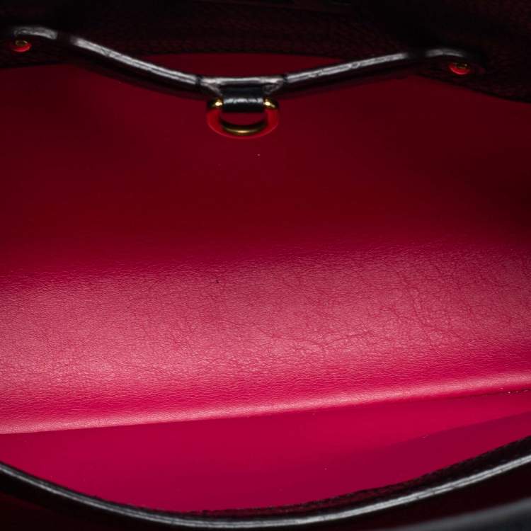 Pre Owned Louis Vuitton Black Taurillon Leather Capucines PM Bag