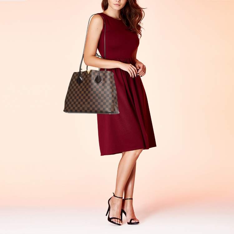 Pre Owned Louis Vuitton Damier Ebene Canvas Kensington Bag