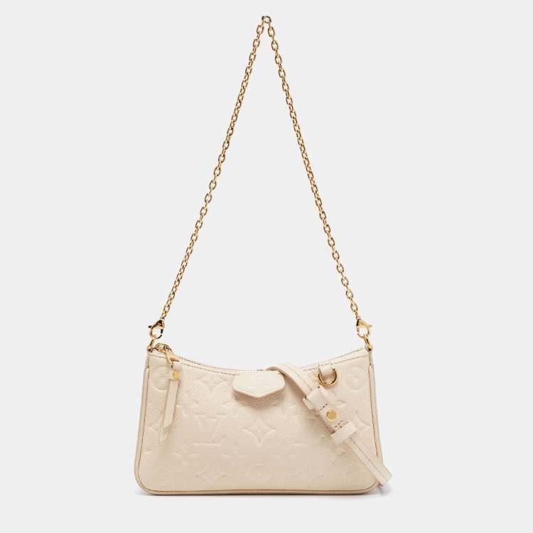 Louis Vuitton Easy Pouch on Strap Shoulder Bag Creme Monogram