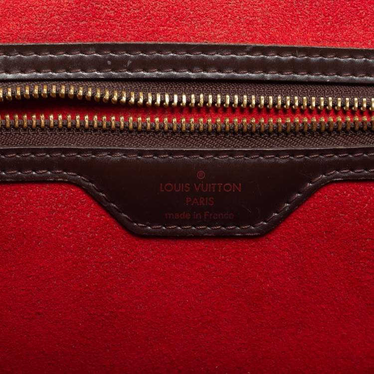 Pre Owned Louis Vuitton Damier Ebene Bergamo MM Bag