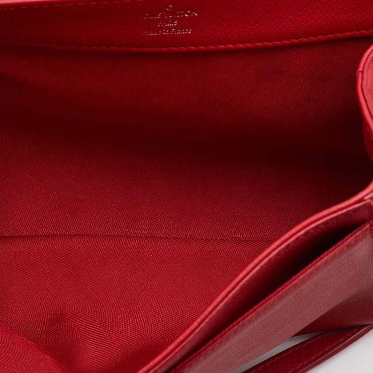 Pre Owned Louis Vuitton Rubis Leather Lockme II Bag