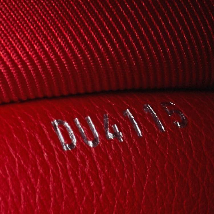 Pre Owned Louis Vuitton Rubis Leather Lockme II Bag