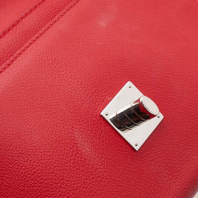 Pre Owned Louis Vuitton Rubis Leather Lockme II Bag