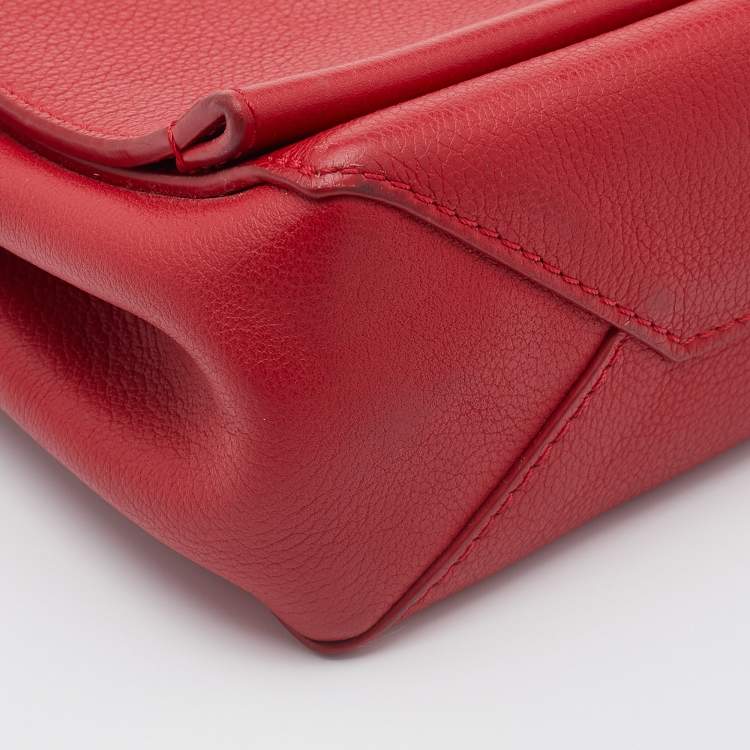 Pre Owned Louis Vuitton Rubis Leather Lockme II Bag