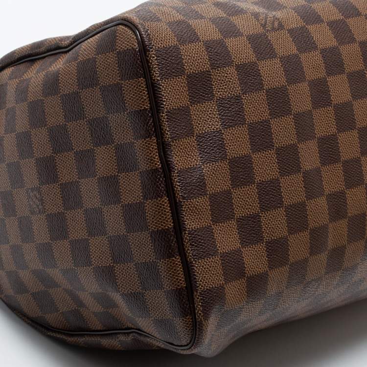 Pre Owned Louis Vuitton Damier Ebene Canvas Speedy 35 Bag