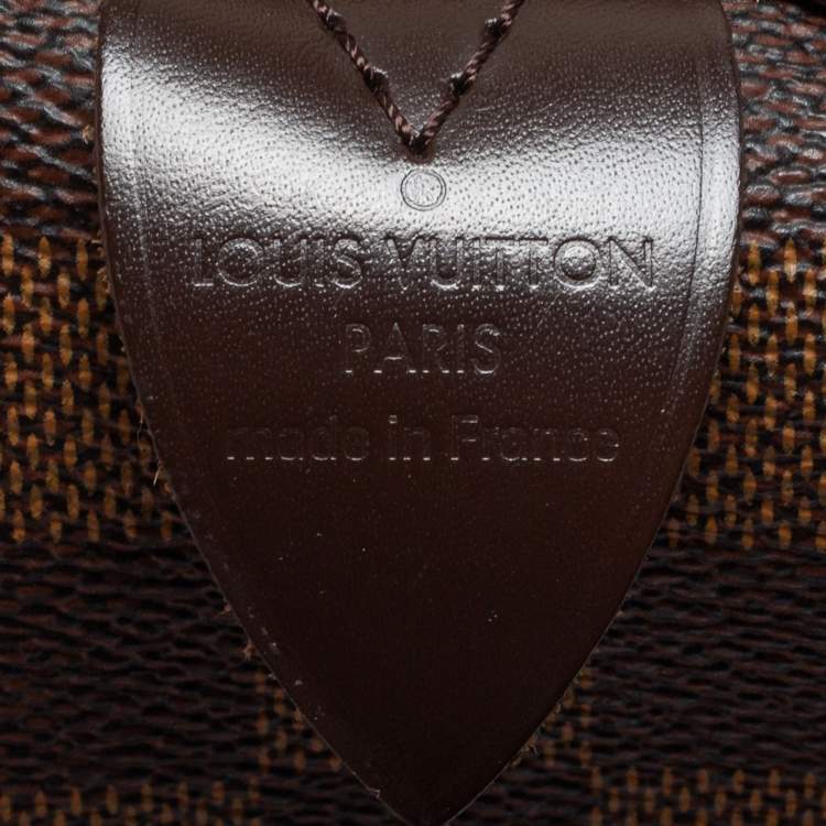 Pre Owned Louis Vuitton Damier Ebene Canvas Speedy 35 Bag