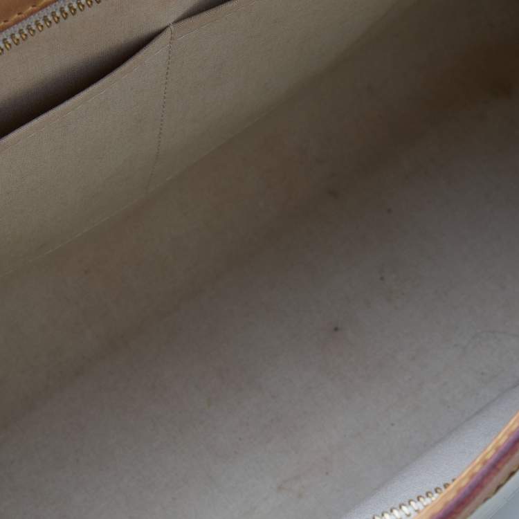 Pre Owned Louis Vuitton Corail Monogram Vernis Brea GM Bag