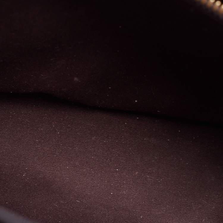 Pre Owned Louis Vuitton Amarante Monogram Vernis Montaigne BB Bag