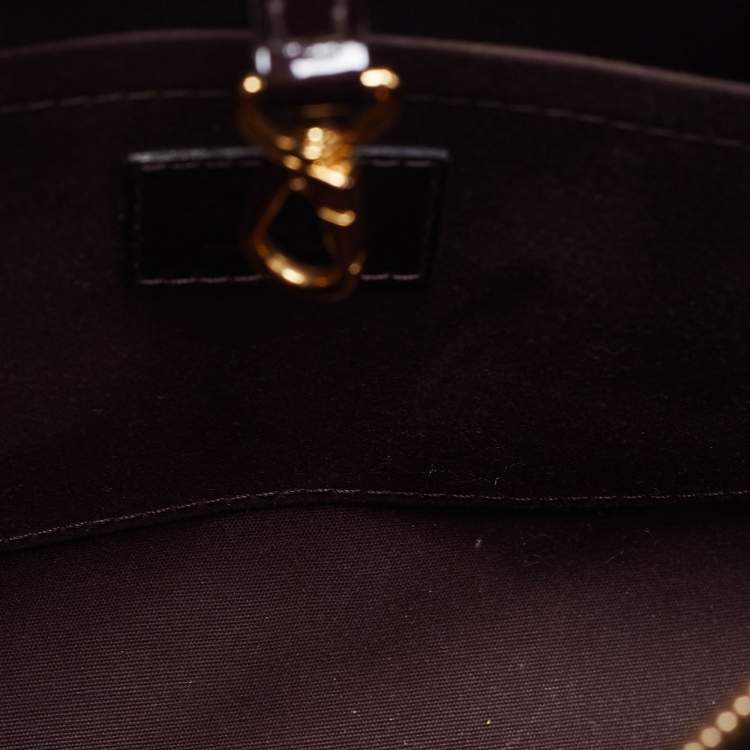 Pre Owned Louis Vuitton Amarante Monogram Vernis Montaigne BB Bag