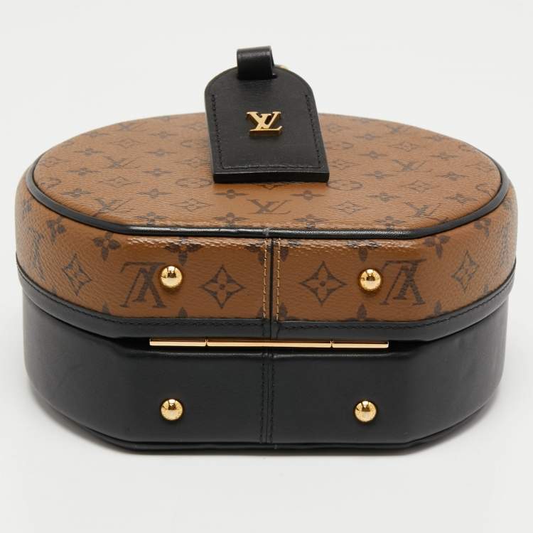 Pre Owned Louis Vuitton Monogram Reverse Canvas Petite Boite Chapeau Bag