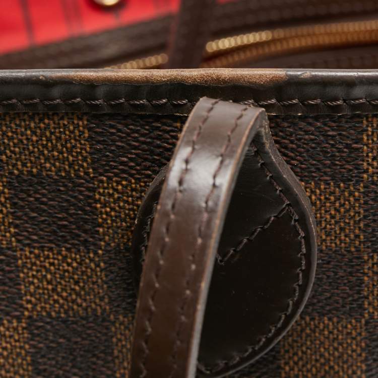 Pre Owned Louis Vuitton Damier Ebene Canvas Neverfull GM Bag