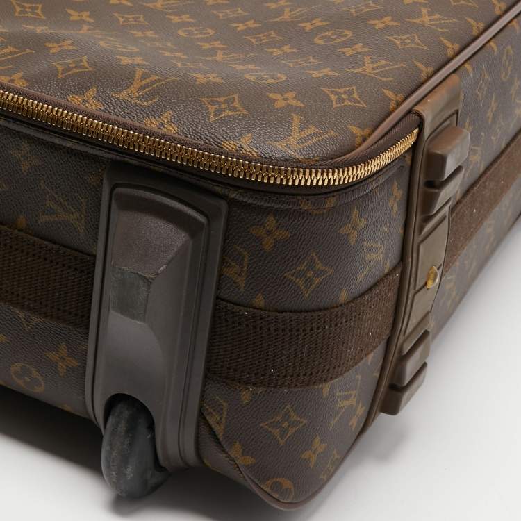 Pre Owned Louis Vuitton Monogram Canvas Pegase Light 55 Luggage