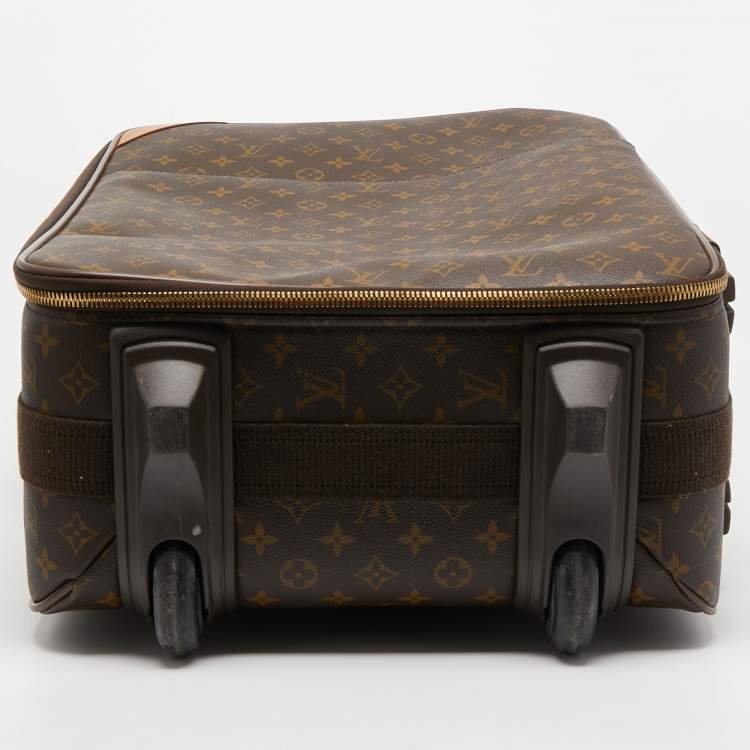 Pre Owned Louis Vuitton Monogram Canvas Pegase Light 55 Luggage