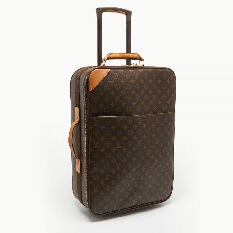 Pre Owned Louis Vuitton Monogram Canvas Pegase Light 55 Luggage