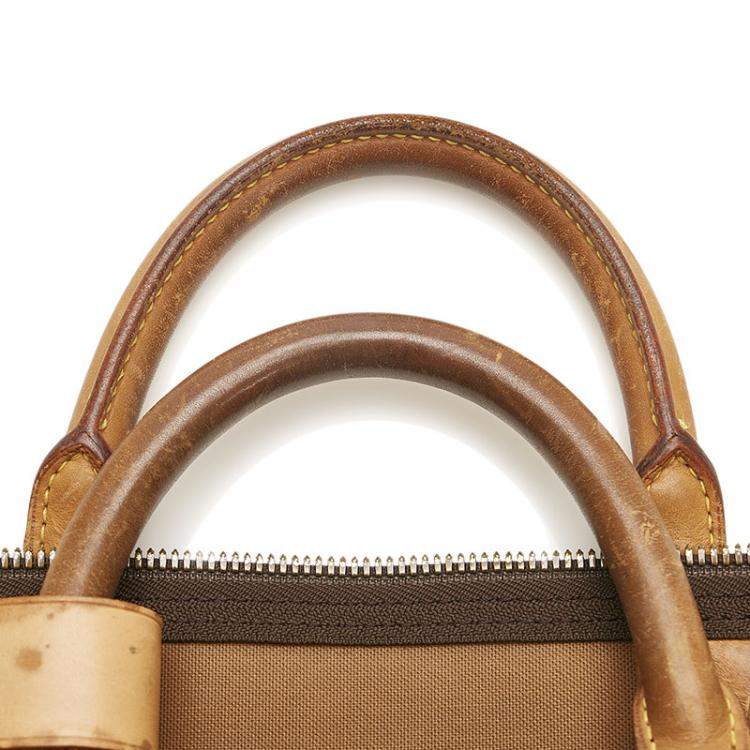 Pre Owned Louis Vuitton Brown Monogram Canvas Keepall 50 Duffel Bag 